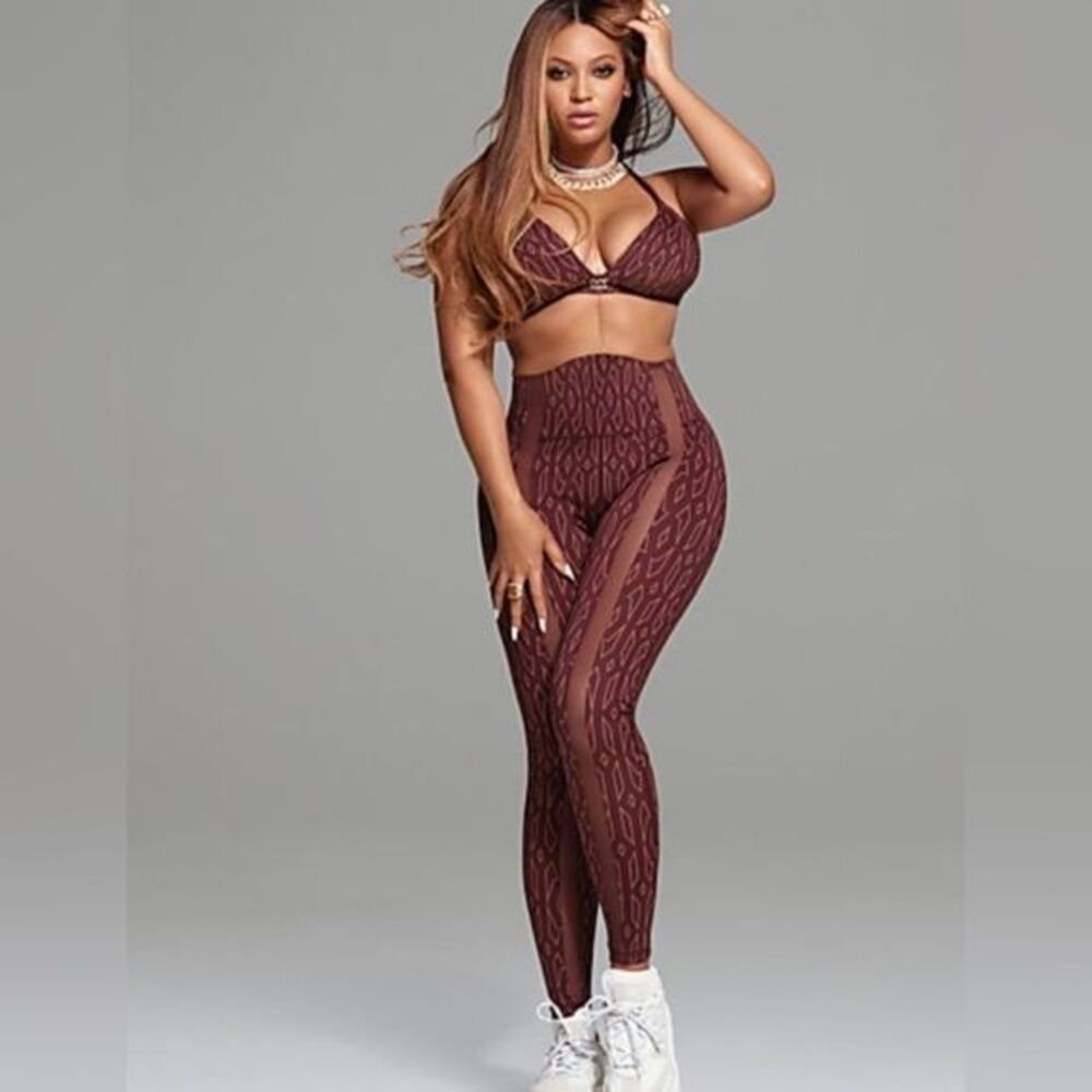 NWT Adidas x IVY PARK Monogram Sheer Panel Tight ICY Collection SZ- XS